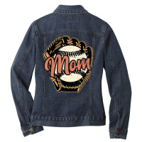 Baseball Mom Tshirt, Womens Baseball Tshirt, Baseb Ladies Denim Jacket | Artistshot