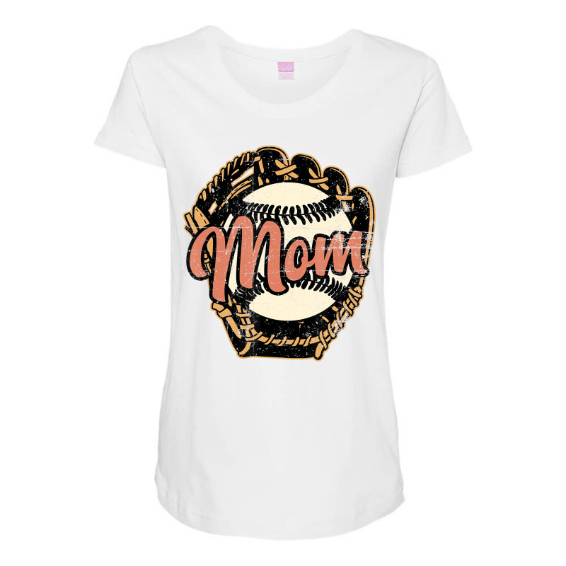 Baseball Mom Tshirt, Womens Baseball Tshirt, Baseb Maternity Scoop Neck T-shirt | Artistshot