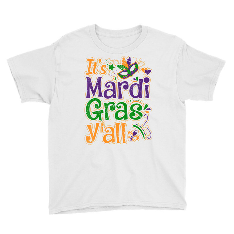 Beads Itâ€™s Mardi Gras Yâ€™all Tee Para Youth Tee | Artistshot