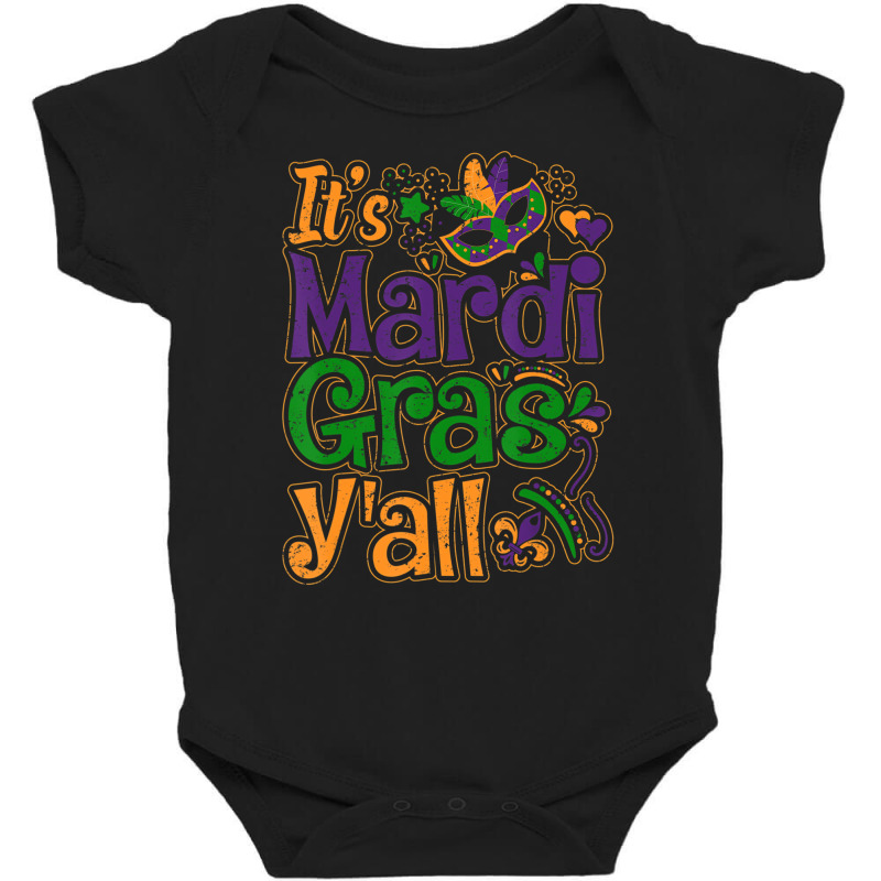 Beads Itâ€™s Mardi Gras Yâ€™all Tee Para Baby Bodysuit | Artistshot