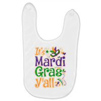 Beads Itâ€™s Mardi Gras Yâ€™all Tee Para Baby Bibs | Artistshot