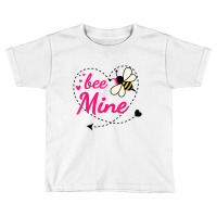 Bee Mine Pink Heart And Honey Bee Valentines Day T Toddler T-shirt | Artistshot