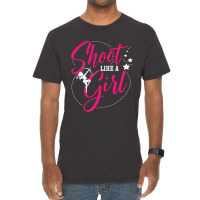 Shoot Like A Girl For A Archer Funny Archery Vintage T-shirt | Artistshot