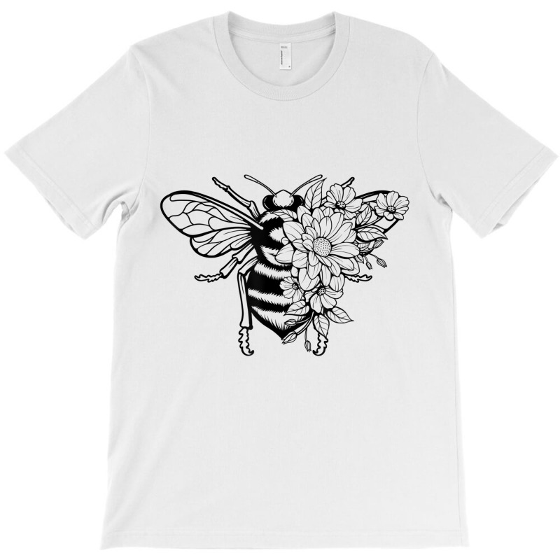 Bee With Flowers For Men Women Beekeeper Bees Love T-shirt | Artistshot