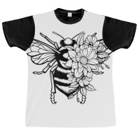 Bee With Flowers For Men Women Beekeeper Bees Love Graphic T-shirt | Artistshot