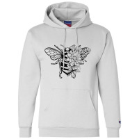 Bee With Flowers For Men Women Beekeeper Bees Love Champion Hoodie | Artistshot