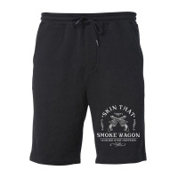 Skin That Smoke Wagon Western Distressed Revolver Fleece Short | Artistshot