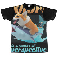 Short Is A Matter Of Perspective Animal Dog Corgi Graphic T-shirt | Artistshot