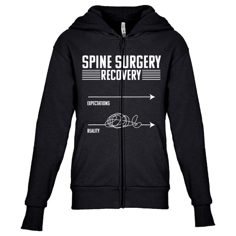 Bionic Spine Replacement Surgery Recovery Spinal F Youth Zipper Hoodie by aiiluurosy | Artistshot