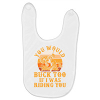 Funny Rodeo Bucking Bronco Horse Retro Bronc Rider Baby Bibs | Artistshot