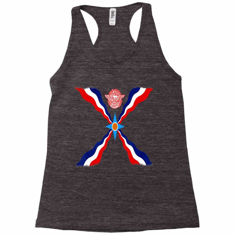 Assyrian Flag Ator Ashurbanipal King T Shirt Racerback Tank by heffopance | Artistshot