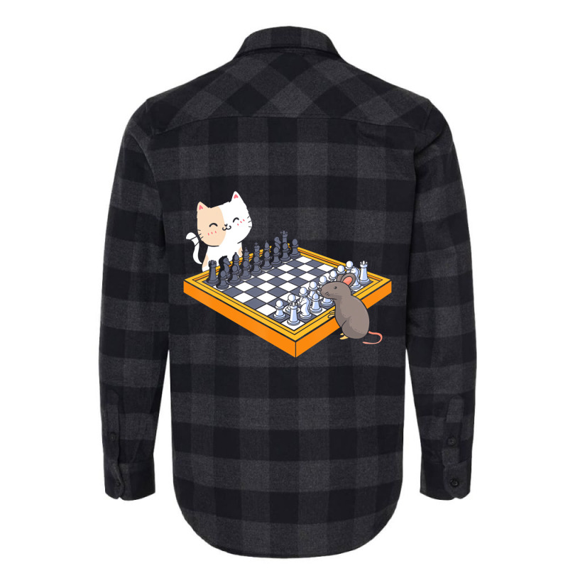 Cat Owner Chess Board Grandmaster Board Game Chess Flannel Shirt | Artistshot