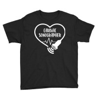 Cardiac Sonographer Heart Scanning Rdcs Echocardio Youth Tee | Artistshot