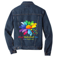 Floral Autism Awareness Daisy Sunflower For Mom Wo Men Denim Jacket | Artistshot