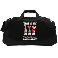 Valentines Day Foxes Heart Cute Fox Women Girls Ki Active Duffel | Artistshot