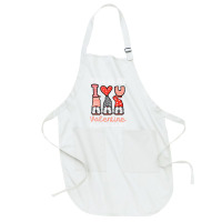 Valentines Day Foxes Heart Cute Fox Women Girls Ki Full-length Apron | Artistshot