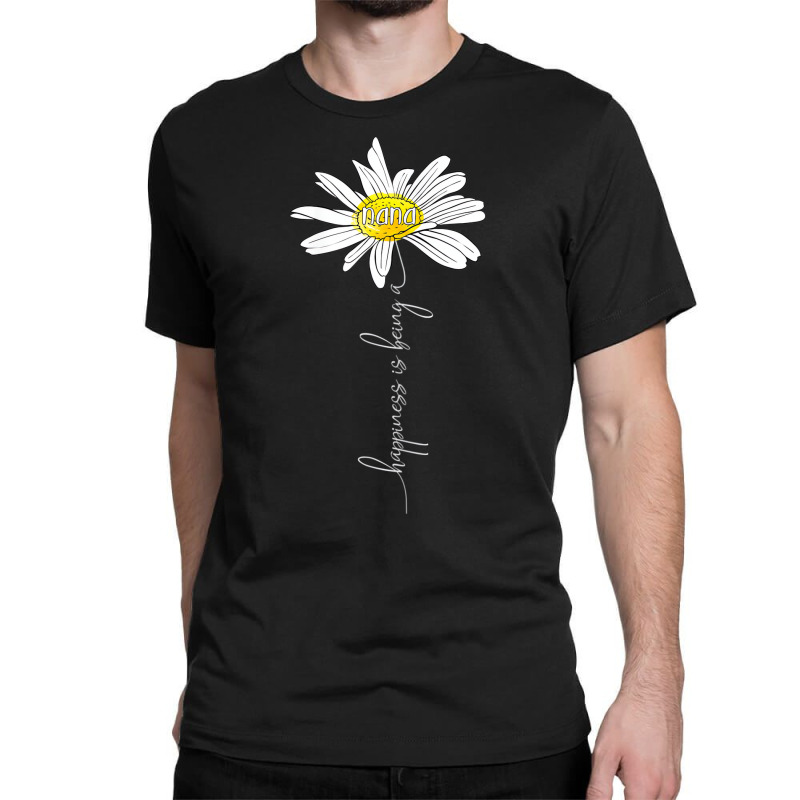 Womens Happiness Is Being A Nana Daisy Tshirt Moth Classic T-shirt | Artistshot