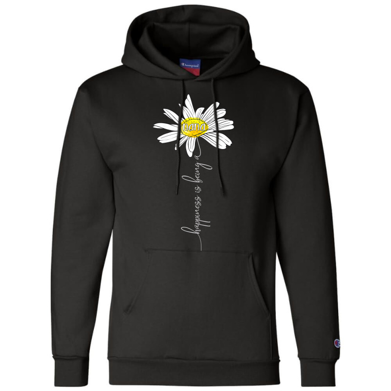 Womens Happiness Is Being A Nana Daisy Tshirt Moth Champion Hoodie | Artistshot