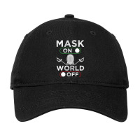 Funny Fencing Design Maske On World Of Fencer T Sh Adjustable Cap | Artistshot