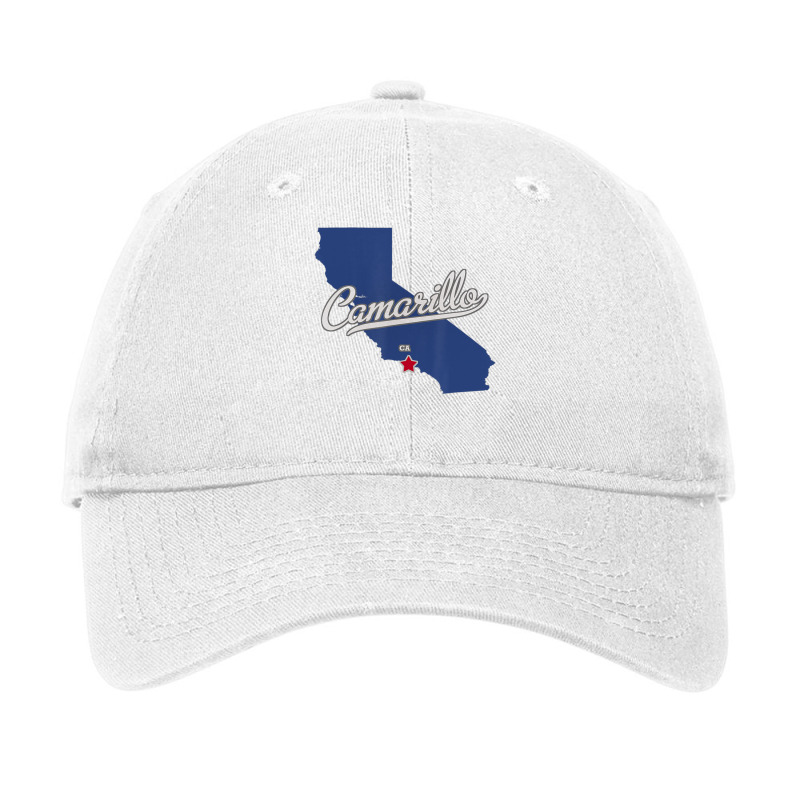 Camarillo California Ca Map T Shirt Adjustable Cap | Artistshot