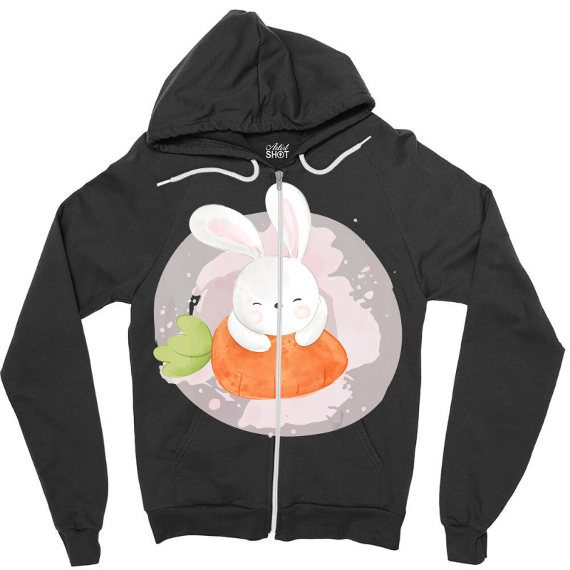 Easter Bunny Shirt Girls Ladies Kids Easter T Shir Zipper Hoodie | Artistshot