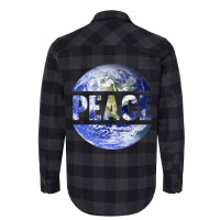 World Peace Support Earth Peace Day Lover Graphic Flannel Shirt | Artistshot