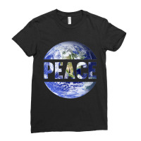 World Peace Support Earth Peace Day Lover Graphic Ladies Fitted T-shirt | Artistshot