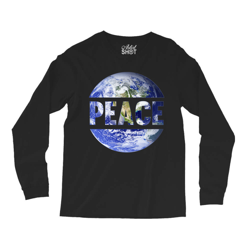 World Peace Support Earth Peace Day Lover Graphic Long Sleeve Shirts | Artistshot