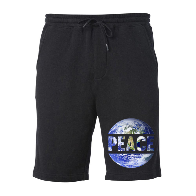 World Peace Support Earth Peace Day Lover Graphic Fleece Short | Artistshot