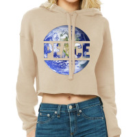 World Peace Support Earth Peace Day Lover Graphic Cropped Hoodie | Artistshot