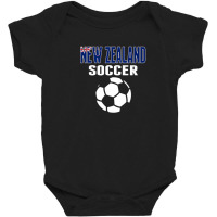 New Zealand Soccer Fans Jersey Support New Zealand Baby Bodysuit | Artistshot