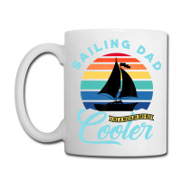 Mens Sailing Dad   Sailboat Sail Boating Captain S Coffee Mug | Artistshot