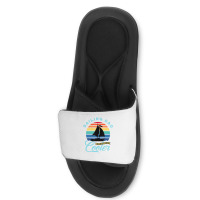 Mens Sailing Dad   Sailboat Sail Boating Captain S Slide Sandal | Artistshot