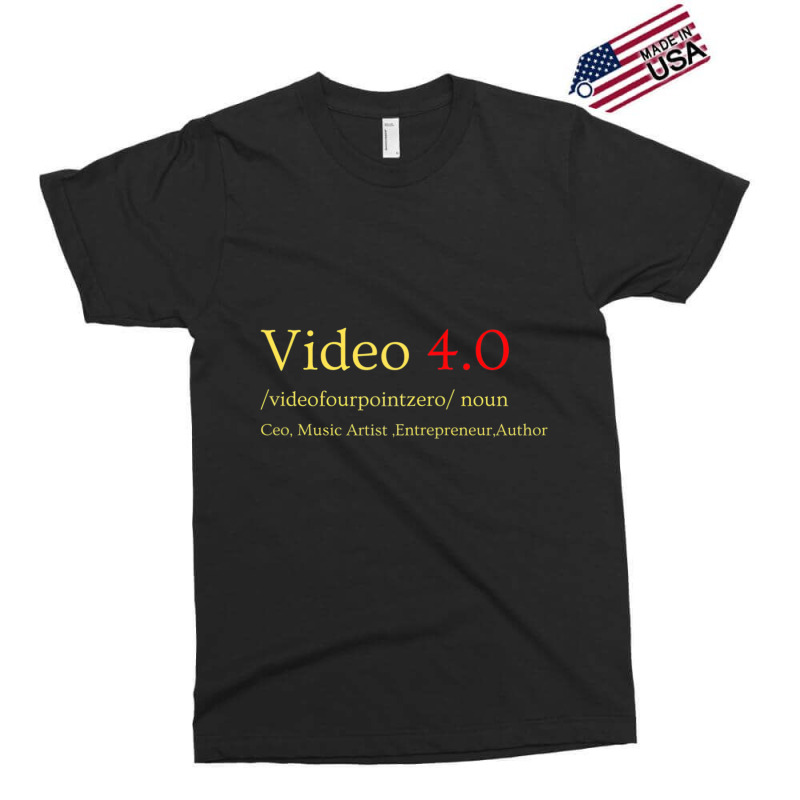 Video 4.0 Fourpointzero Dictionary Definition ,tex Exclusive T-shirt by terrilyn | Artistshot