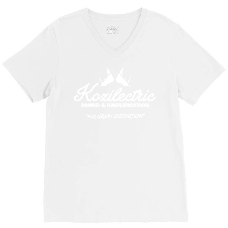 Kozilectric Sound & Amplification 20 V-Neck Tee by fettekolatz | Artistshot