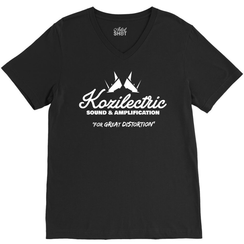 Kozilectric Sound & Amplification 25 V-Neck Tee by fettekolatz | Artistshot