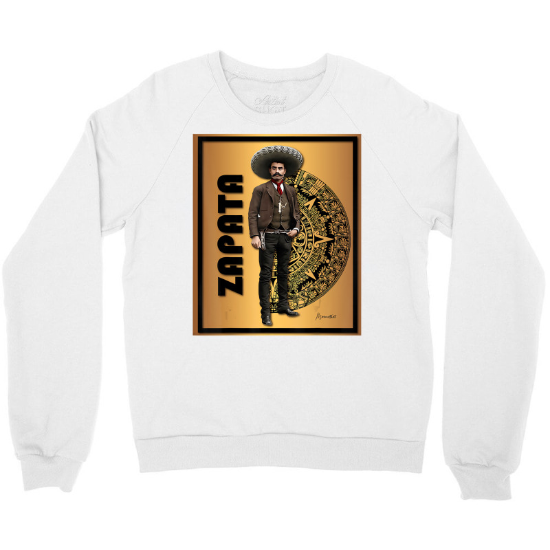 Emiliano Zapata Gold Aztec Calendar T Shirt Crewneck Sweatshirt | Artistshot