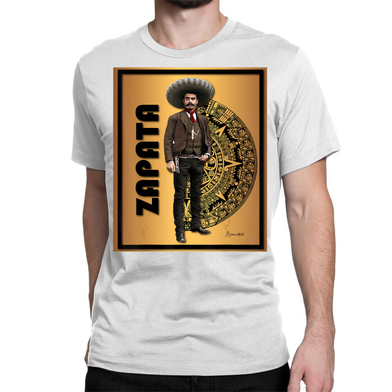 Emiliano Zapata Gold Aztec Calendar T Shirt Classic T-shirt | Artistshot