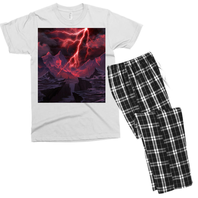 Lightning Bolt Men's T-shirt Pajama Set by fettekolatz | Artistshot