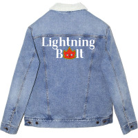 Lightning Bolt Mtg Inspired 1 Unisex Sherpa-lined Denim Jacket | Artistshot