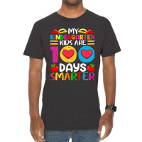 Funny 100 Days Of School And Still Poppin Kinderga Vintage T-shirt | Artistshot