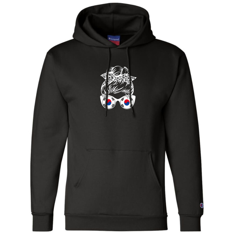 South Korea Football Messy Bun Champion Hoodie | Artistshot