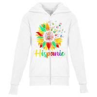 Women Men National Hispanic Heritage Month Sunflow Youth Zipper Hoodie | Artistshot