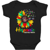 Women Men National Hispanic Heritage Month Sunflow Baby Bodysuit | Artistshot