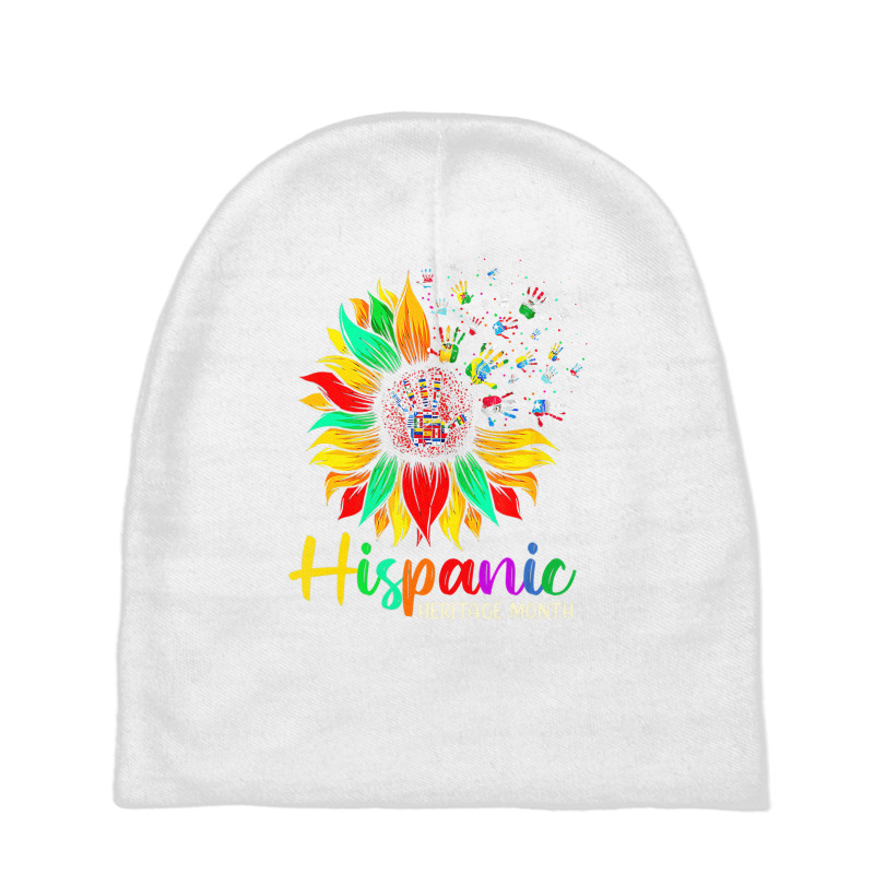 Women Men National Hispanic Heritage Month Sunflow Baby Beanies by galloywa | Artistshot