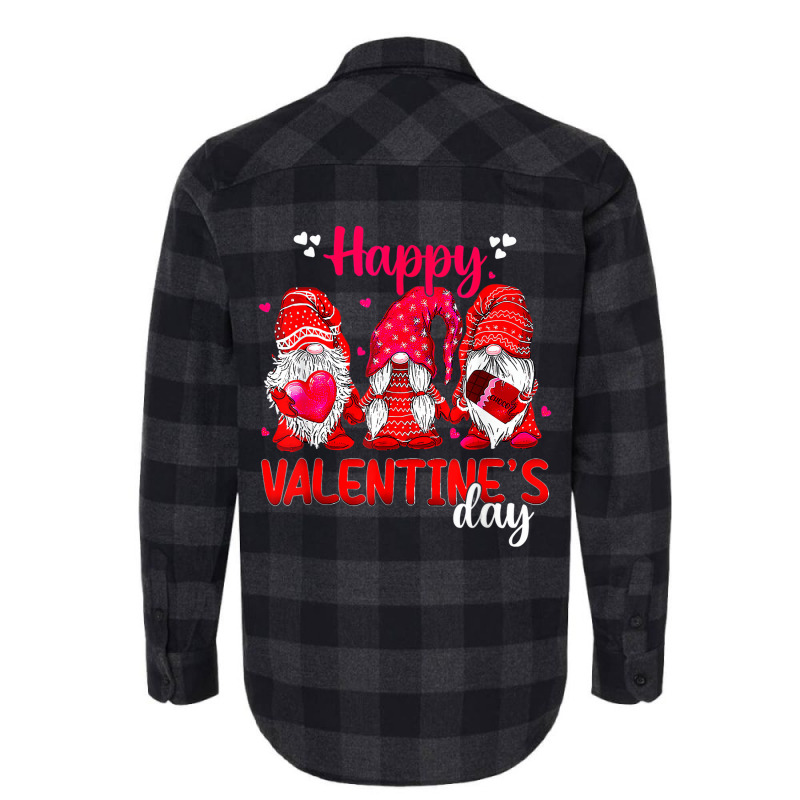 Cute Love Gnome Squad Happy Valentine Gnome T Shir Flannel Shirt | Artistshot