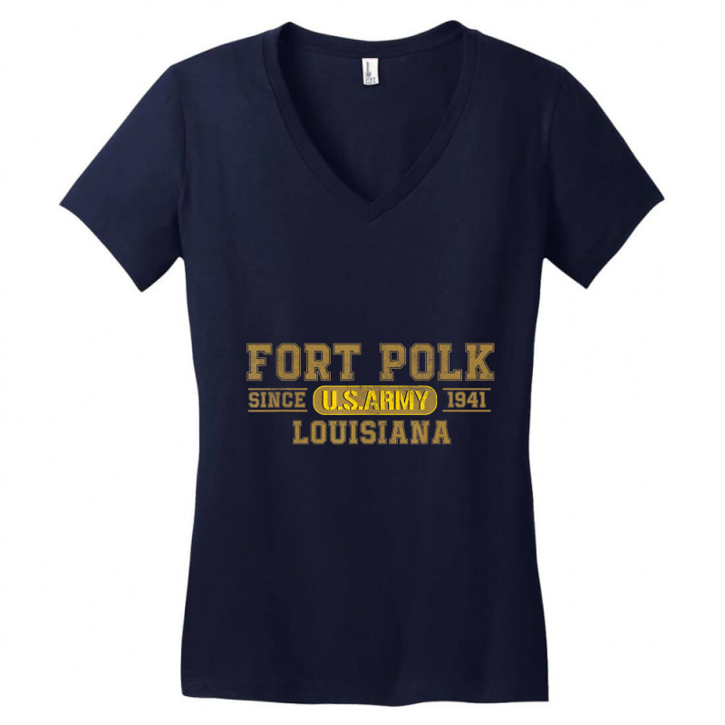 Fort Polk Louisiana T Shirt Women's V-Neck T-Shirt by voutsro | Artistshot