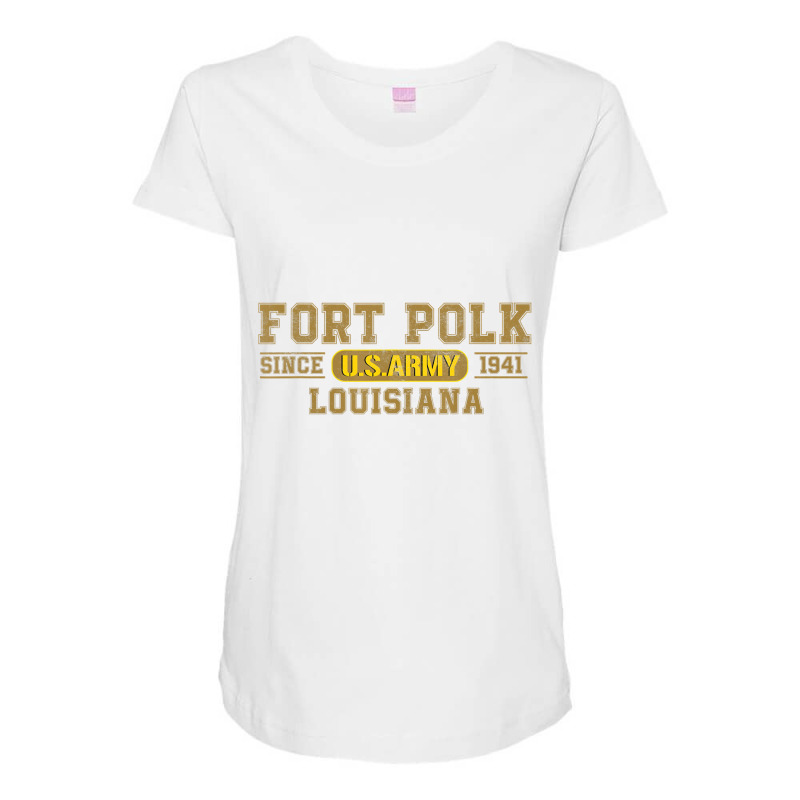 Fort Polk Louisiana T Shirt Maternity Scoop Neck T-shirt by voutsro | Artistshot