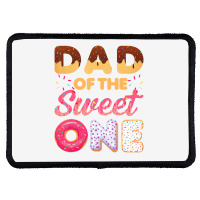 Dad Of Sweet One First Birthday Donut Theme T Shir Rectangle Patch | Artistshot