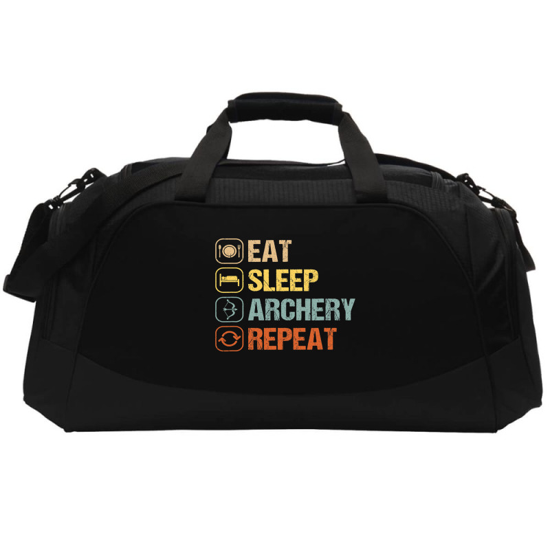 Archery Eat Sleep Repeat Bow Archer Target Player  Active Duffel | Artistshot